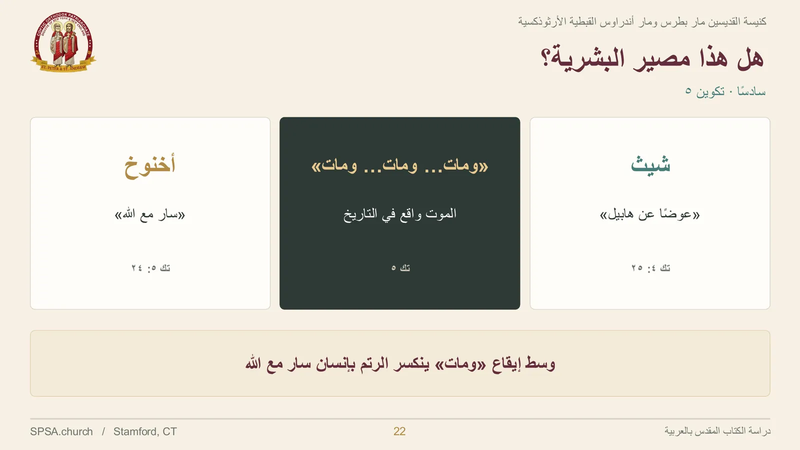 الشريحة ٢٢ من ٣١