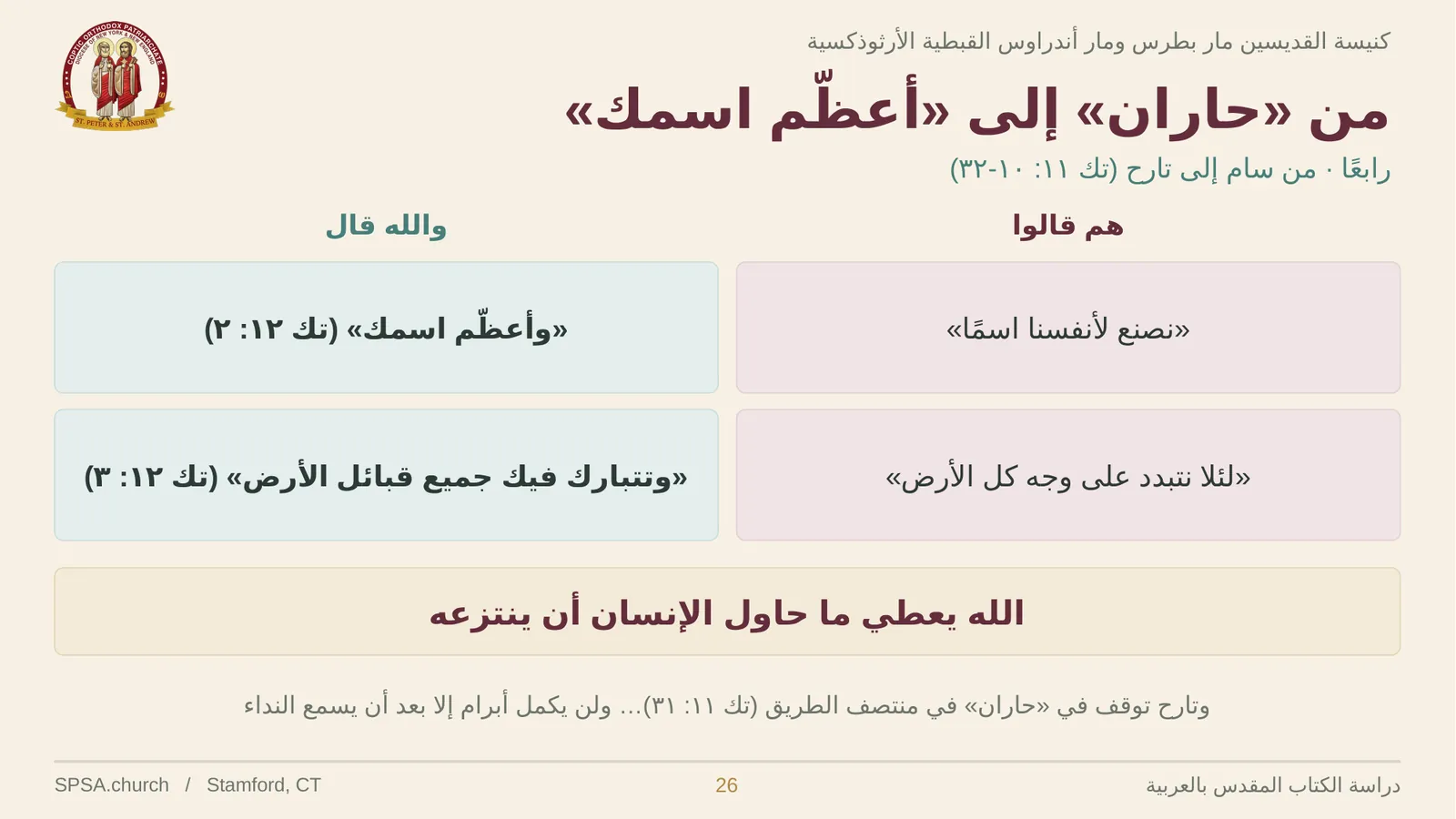 الشريحة ٢٦ من ٣٢