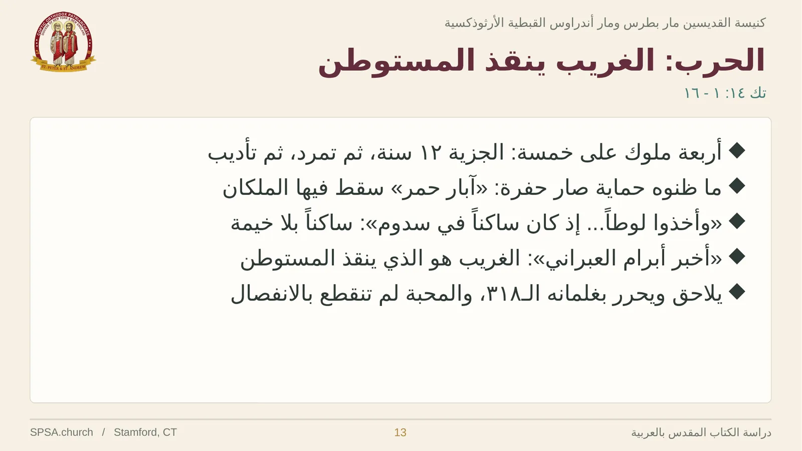 الشريحة ١٣ من ٢٤